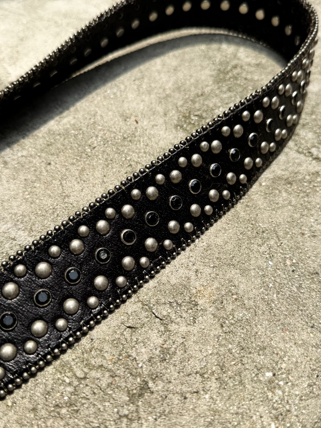 小物 TORNADO MART leather belt black 小物 TORNADO MART leather belt Tornado Mart Studded Black