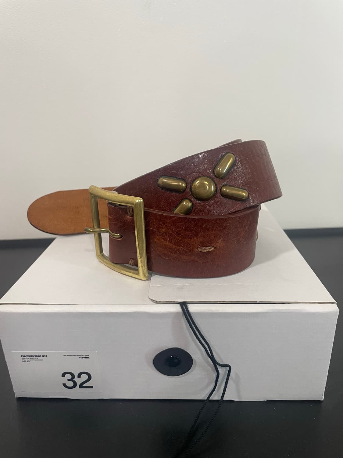 visvim studs belt w32 | 후루츠패밀리