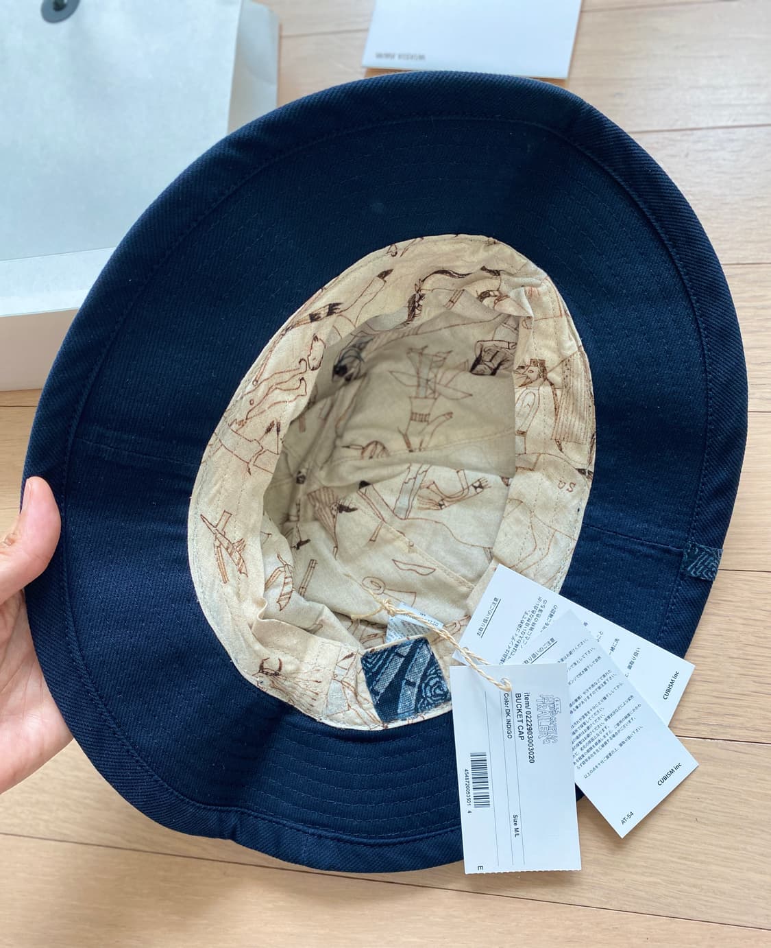 visvim BUCKET CAP サイズML ict 付属品完備 オリーブ BUCKET CAP