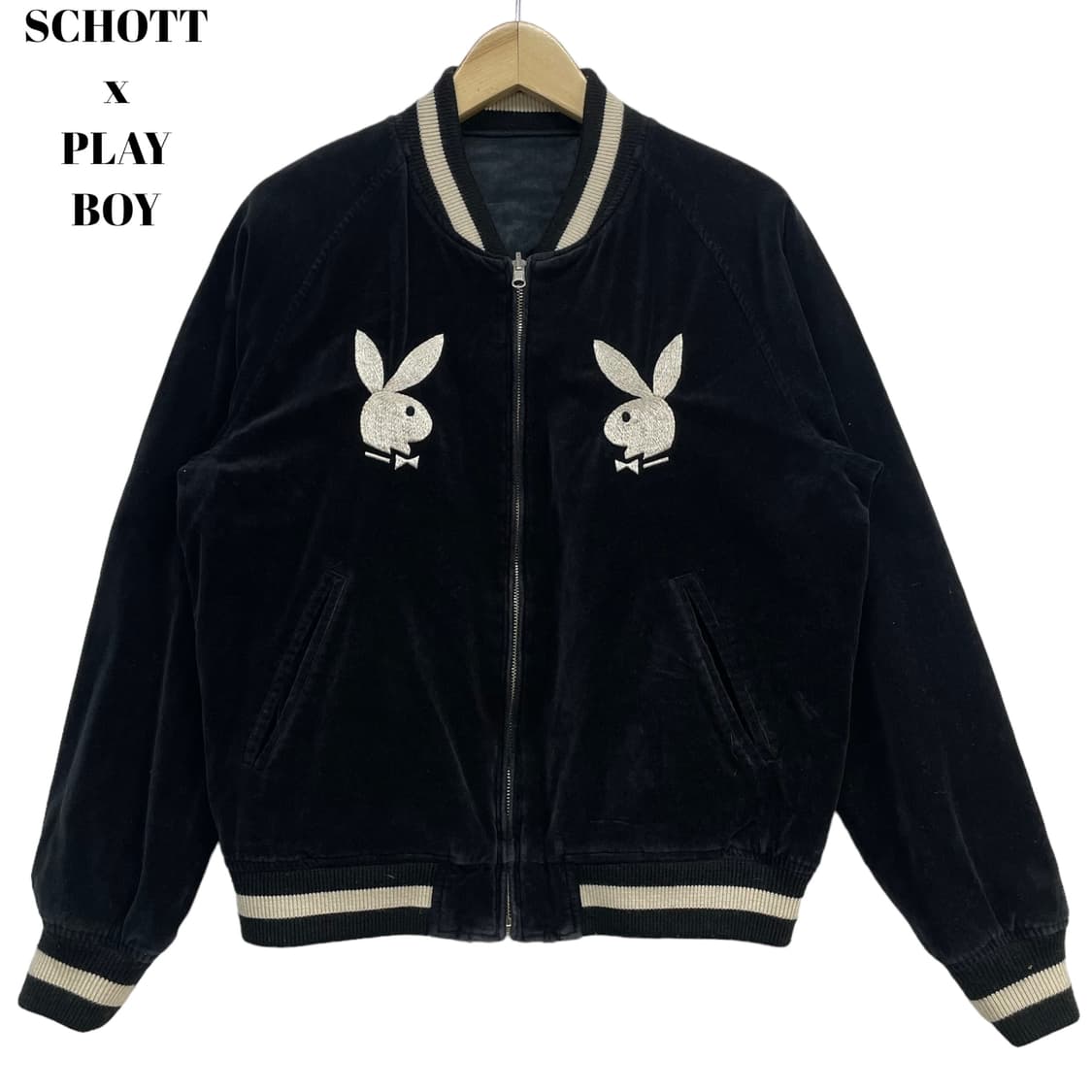 Schott × PLAYBOY スカジャン Schott N.Y.C Schott×PLAY BOY ショット×プレイボーイ