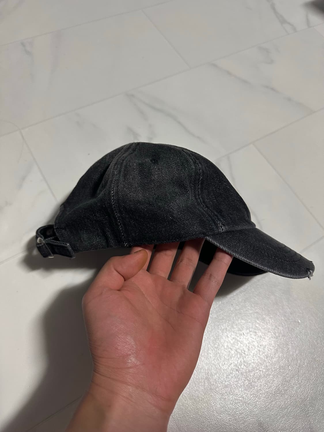 그레일드 GRAILZ DENIM OVAL LOGO CAP [BLACK] | 후루츠패밀리