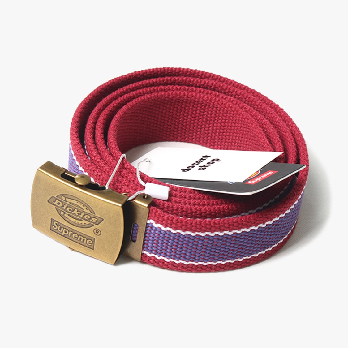 Supreme Dickies Belt Supreme Dickies Stripe Webbing Belt 黒
