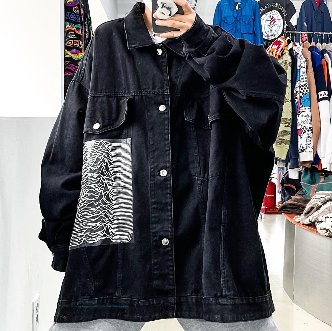 ジャケット・アウター RAF SIMONS18SS New Order Denim Jacket Raf Simons X New Order Printed Denim Jacket in Blue for Men