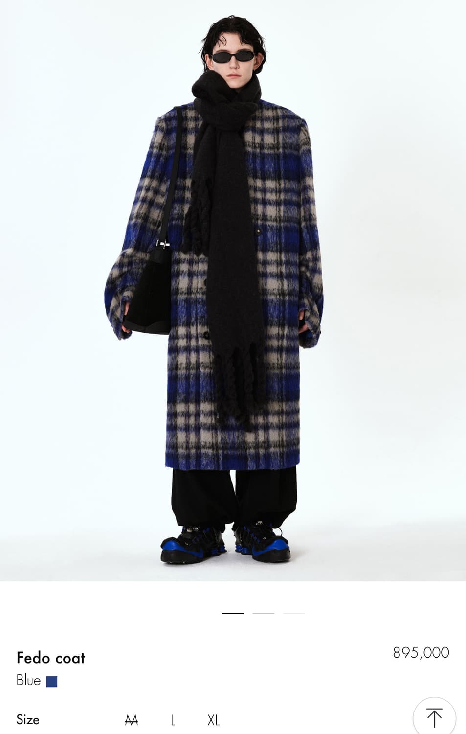 ジャケット・アウター ADERERROR Fedo Coat Blue ADERERROR Fedo Coat Blue