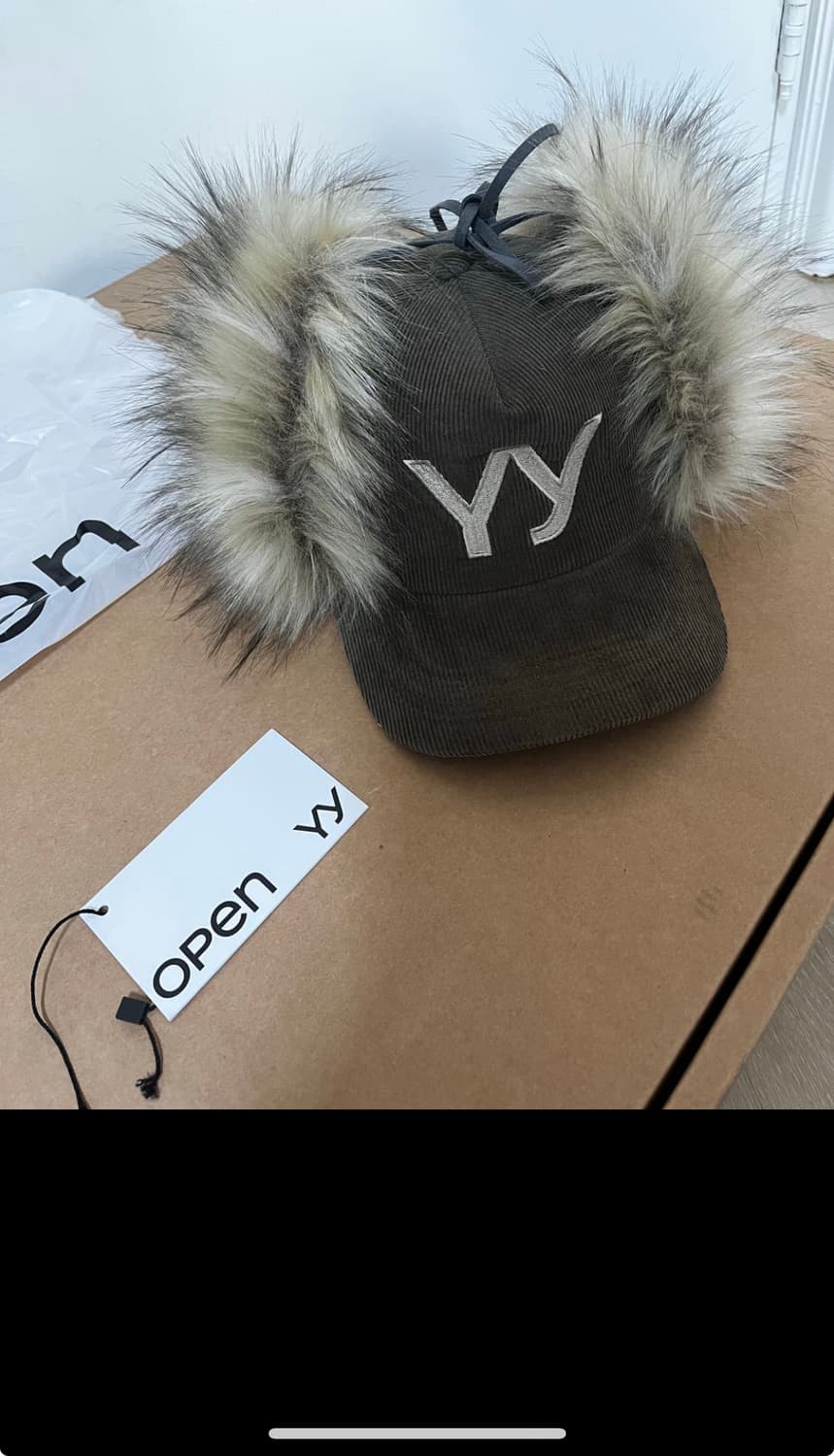 OPEN Yy FAUX FUR CORDUROY EARFLAP CAP（OPEN ひきつける YY