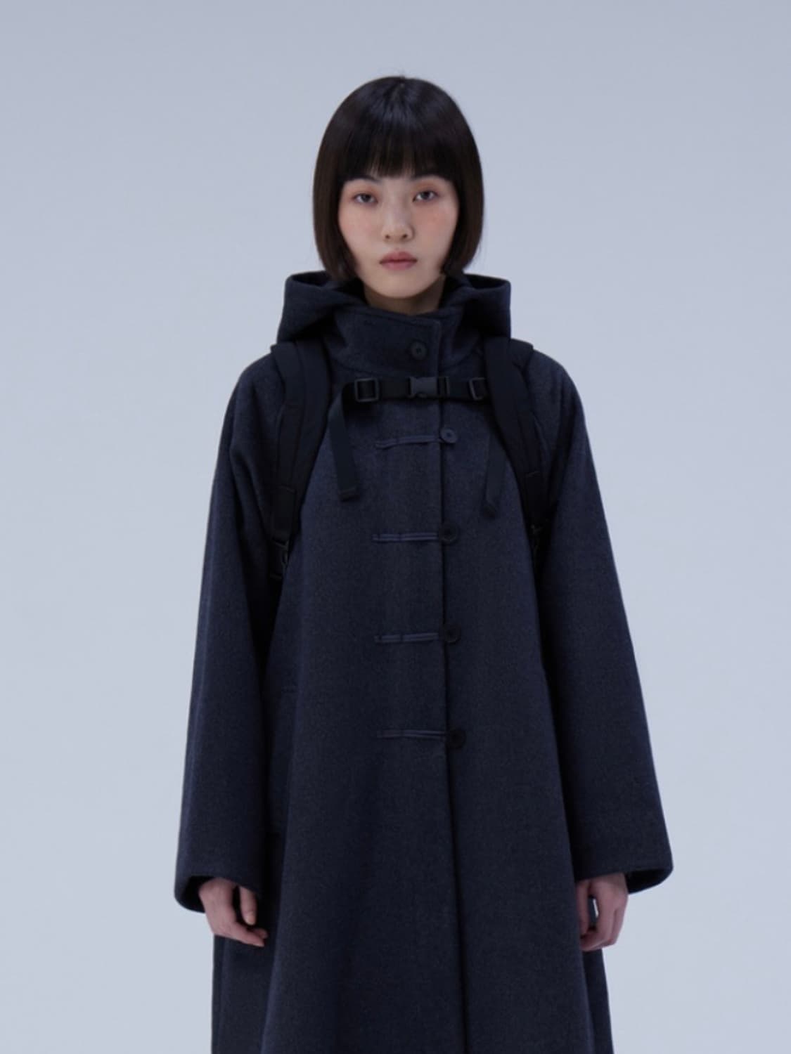 コート [MISEKI SEOUL] Duffle hoodie short coat CHARCOAL 미세키서울 Duffle hoodie short coat CHARCOAL - 위시버킷