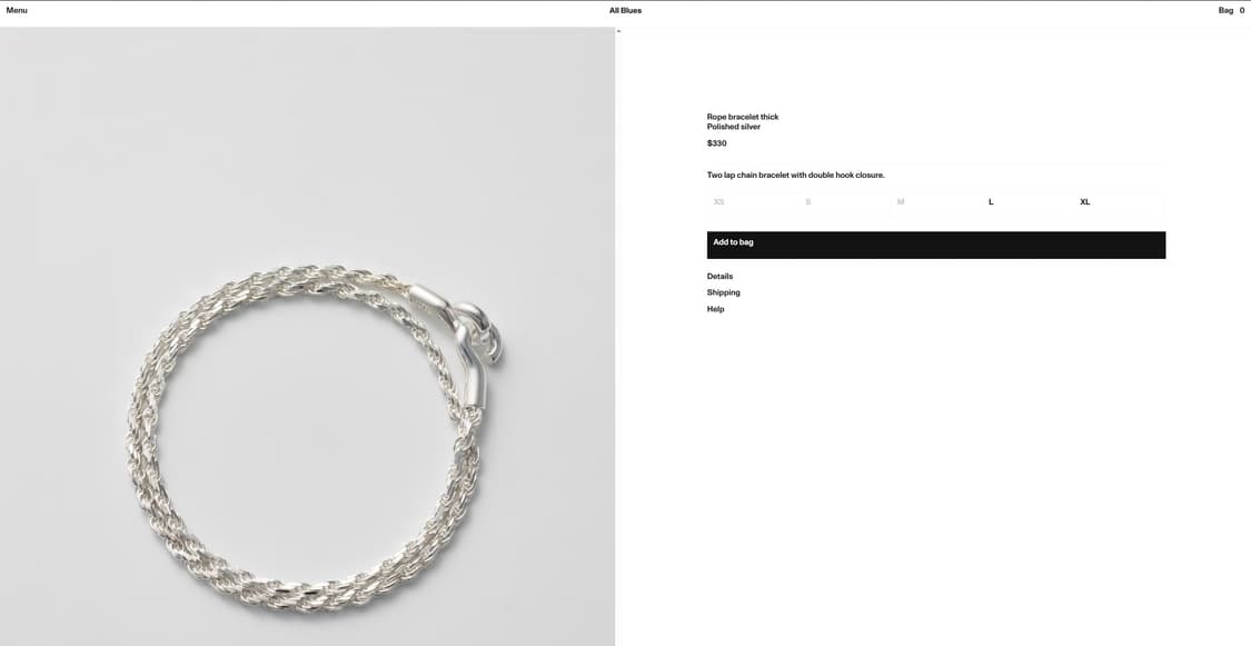 アクセサリー All Blues - Rope bracelet thick All Blues - Rope bracelet thick All Blues - Rope bracelet thick