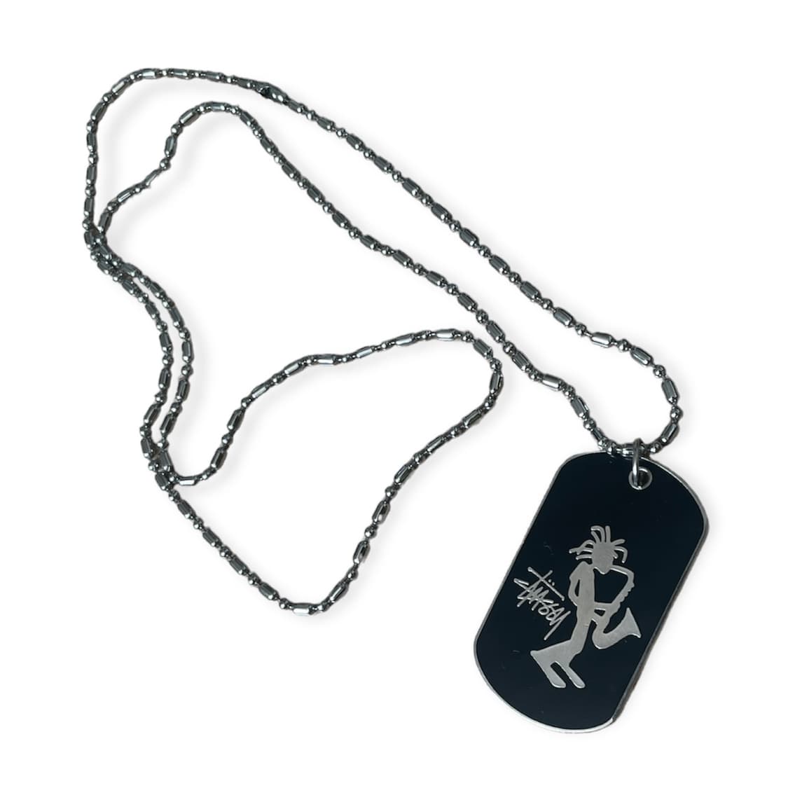 Stussy dog tag necklace | 후루츠패밀리