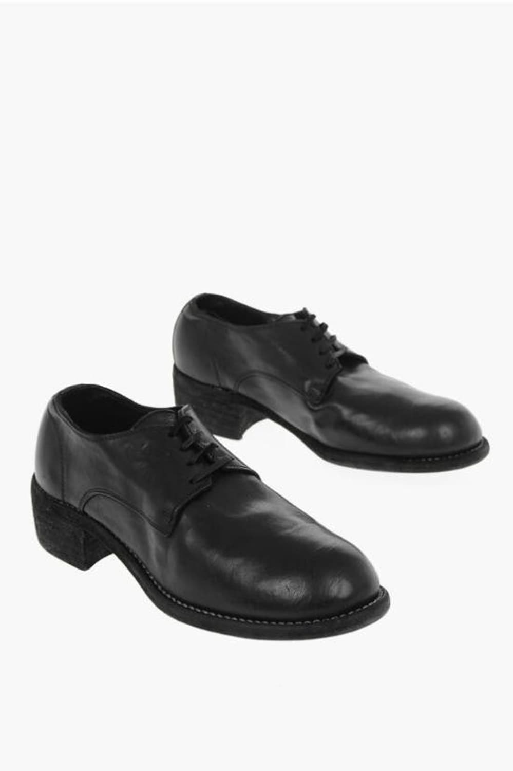 10sei0otto] GUIDI LEATHER BOOTS 42 DPTO — Guidi Black Full Grain