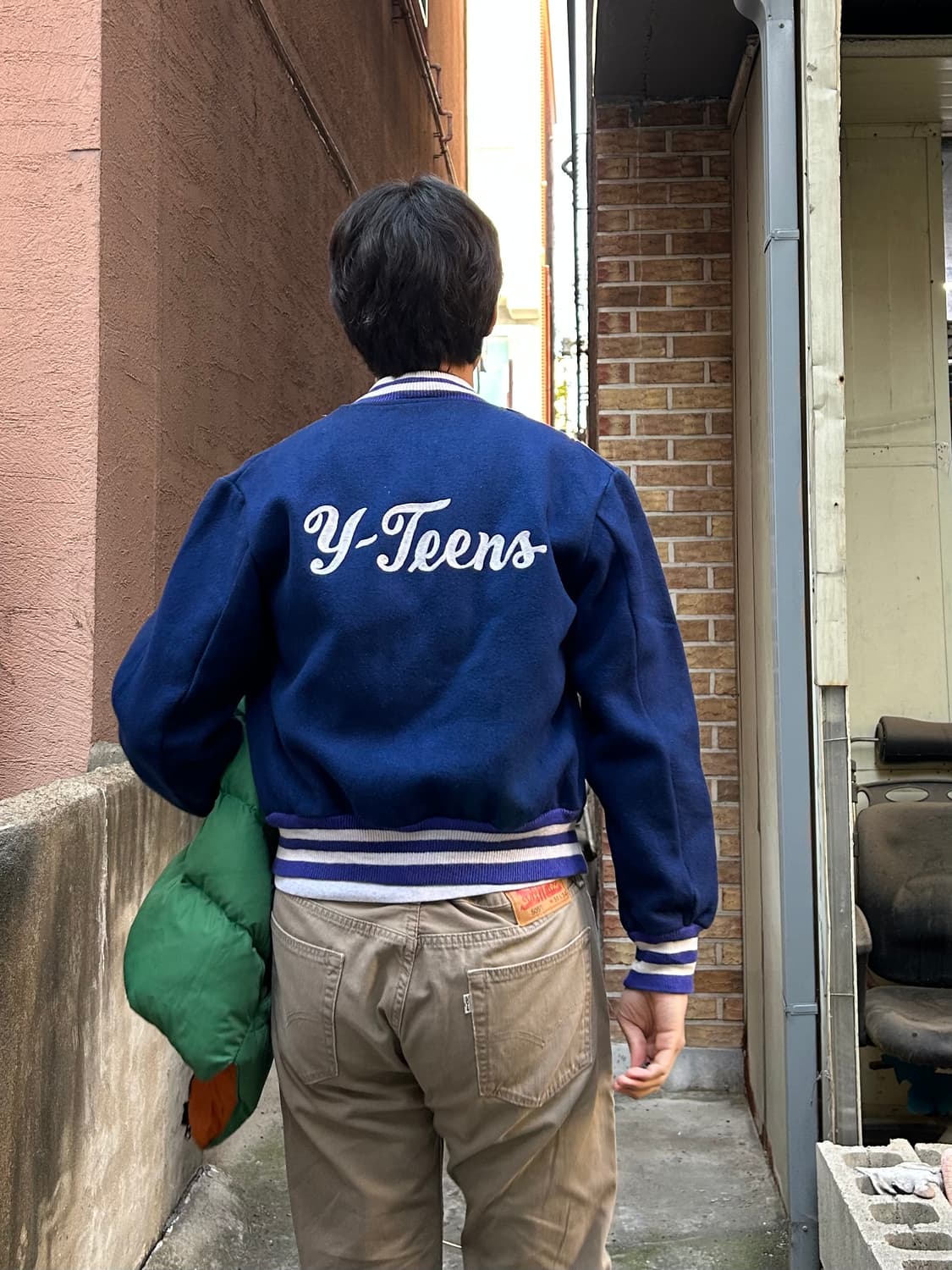 70s〜80s EMPIRE varsity jacket EMPIRE 70's varsity jacket vintage 襟付き