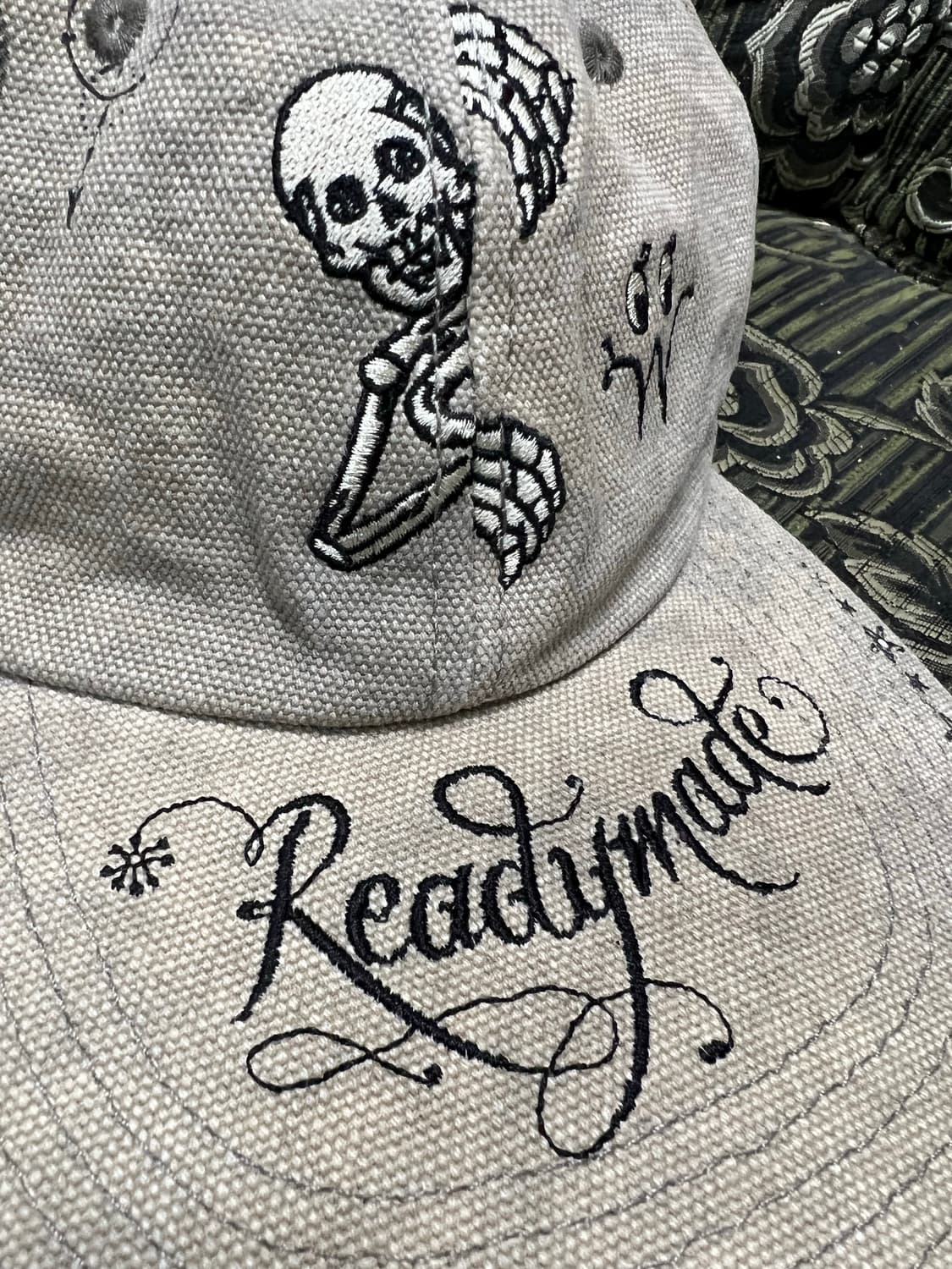 READYMADE×DR.Woo 美品 BUCKET HAT TATOO カーキ READYMADE×DR.WOO 美品 BUCKET HAT TATOO カーキ
