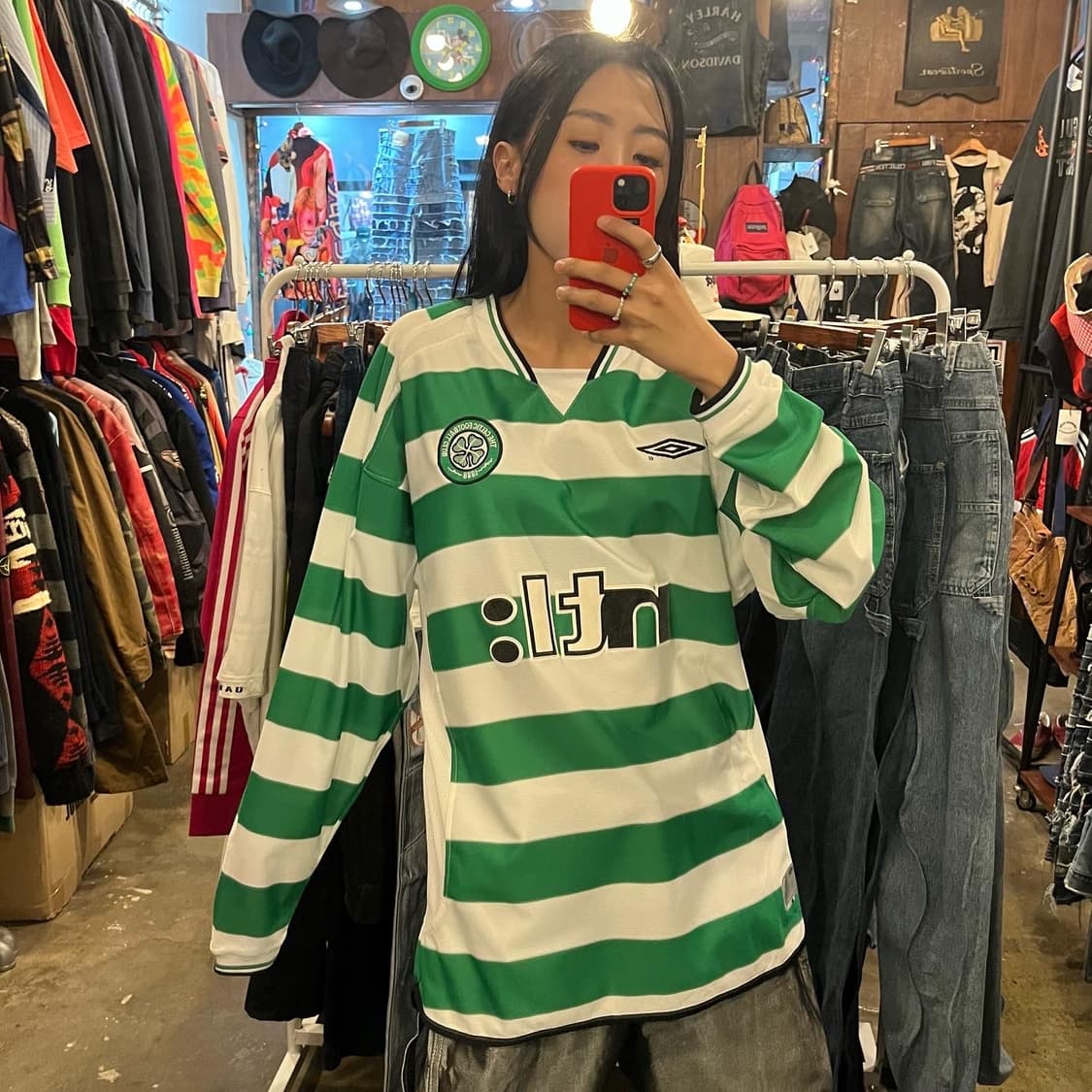 Celtic FC Umbro ストライプシャツ 長袖 2001-03 $_12.JPG?set_id=880000500F