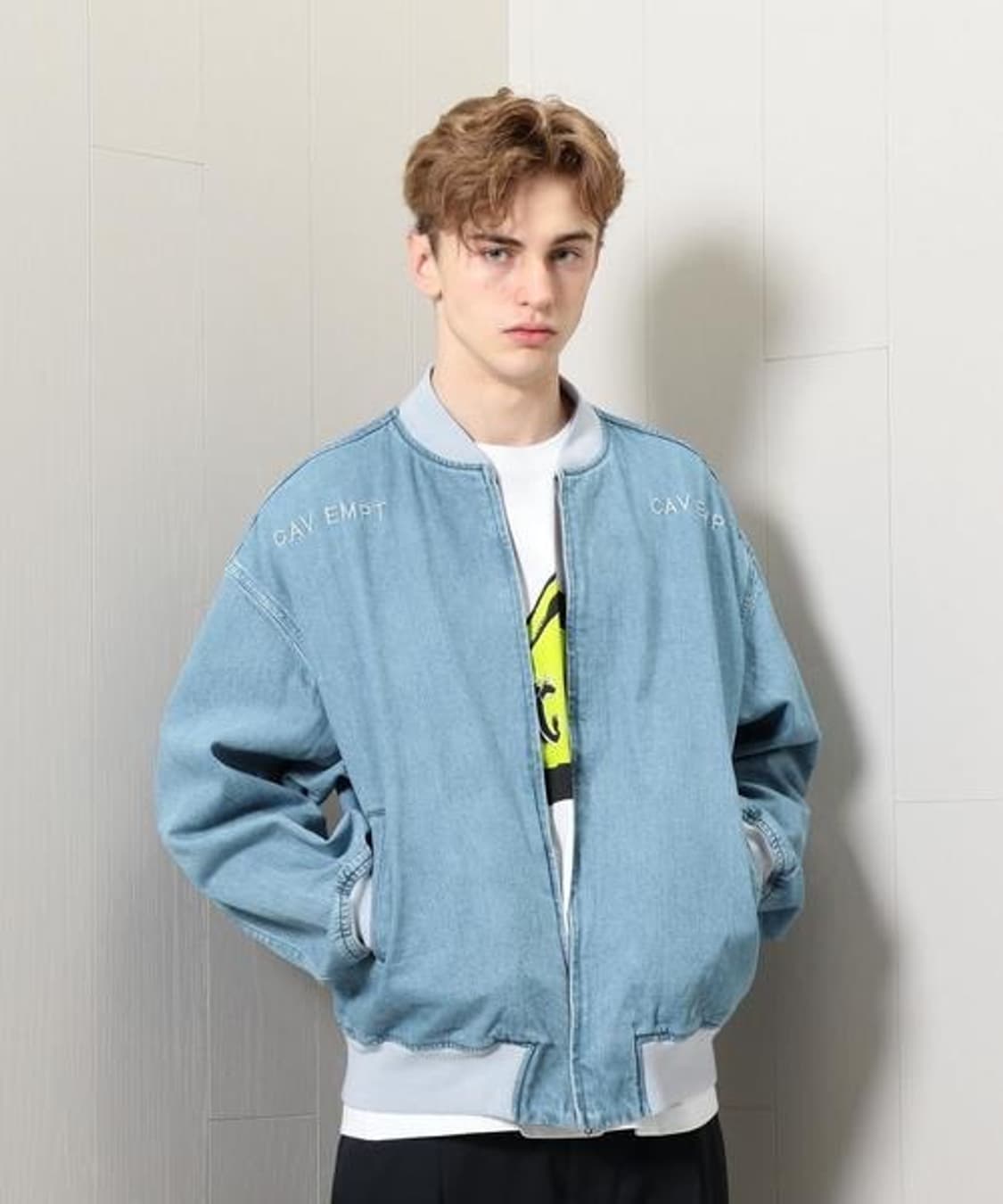 Cav Empt C.E DESIGN WASH DENIM JACKET C.E CAVEMPT CASUAL DENIM JACKET