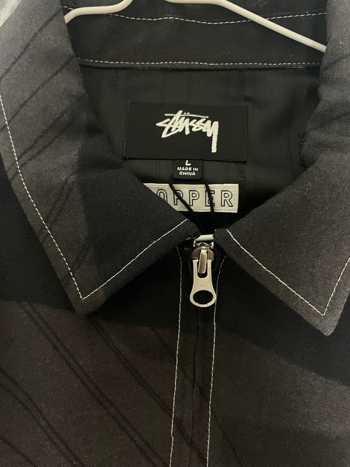 stussy hopper jacket Lサイズ Stussy Hopper Jacket 'Black' 115648