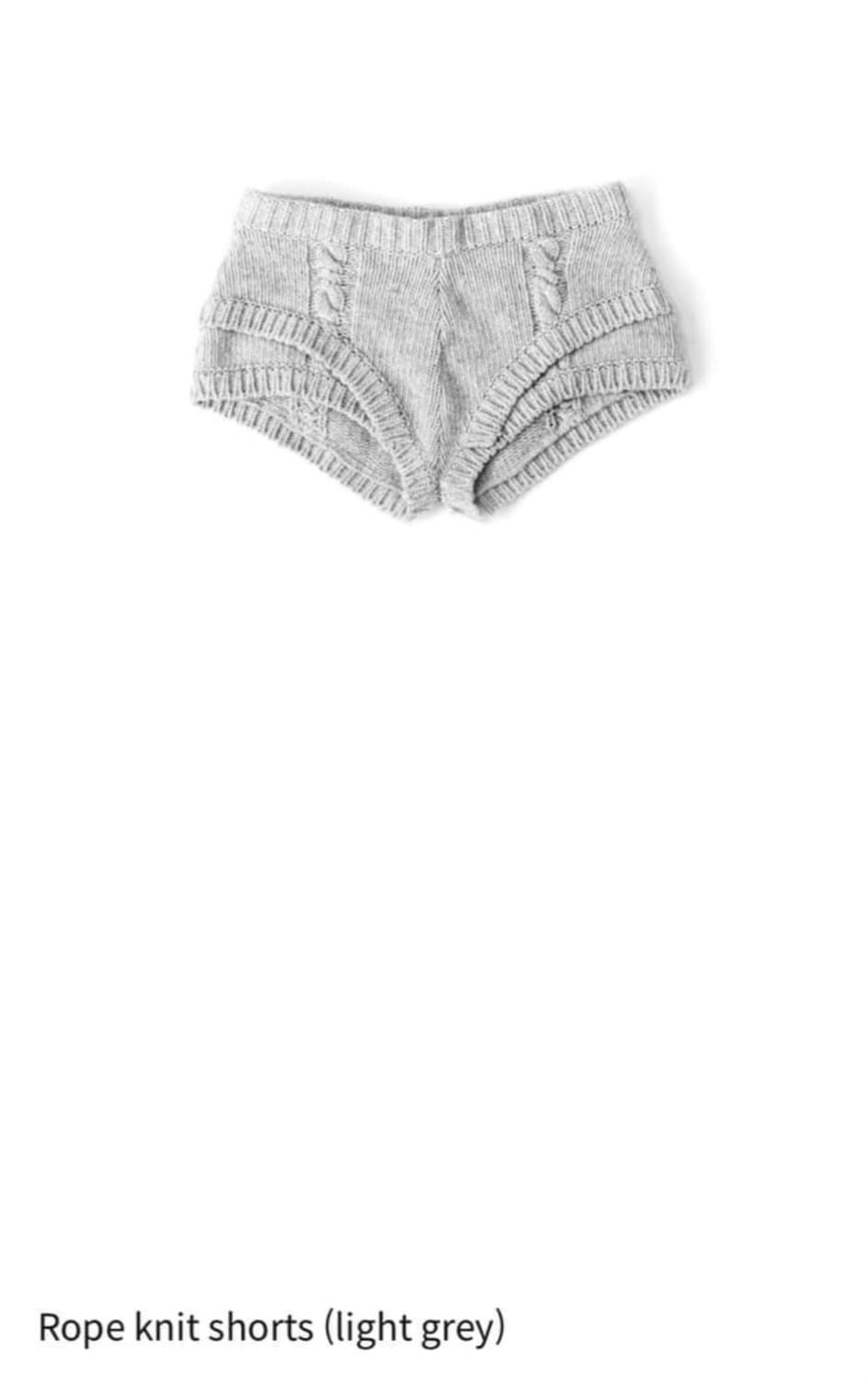 パンツ ulikasanctus Rope knit shorts ULIKA SANCTUS】LE SSERAFIM サクラ着用 ロープニット (ショート