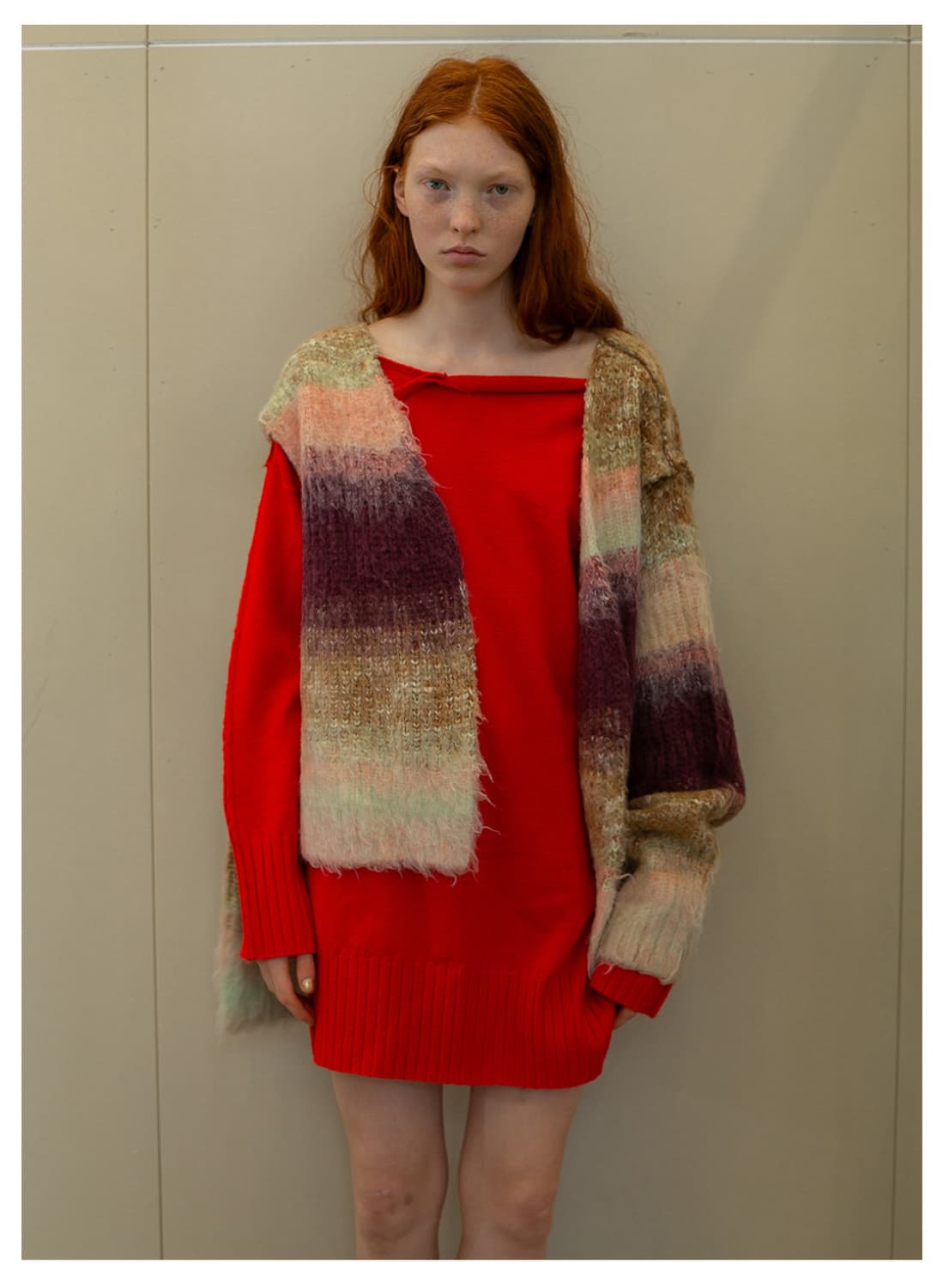 perverze/Gradient Stripe Wide Cardigan | 후루츠패밀리