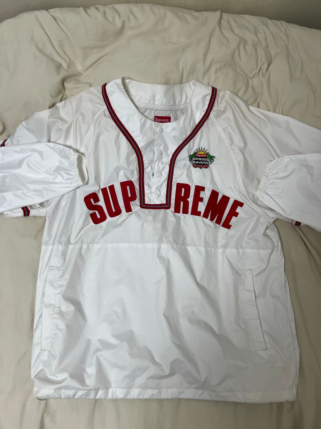 Supreme Snap-Off Sleeve L/S Baseball XL - ナイロンジャケットセール