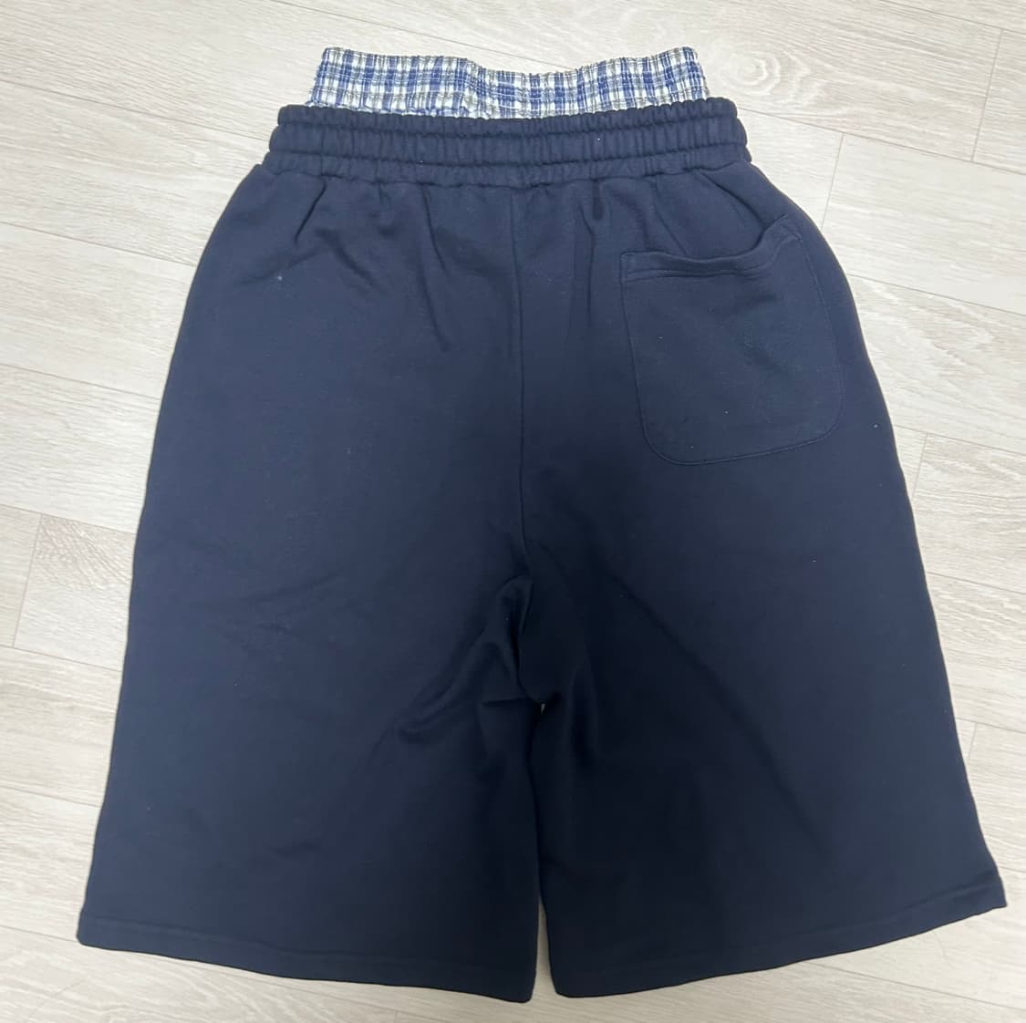 TRUNK LAYERED SWEATSHORTS [NAVY] | 후루츠패밀리