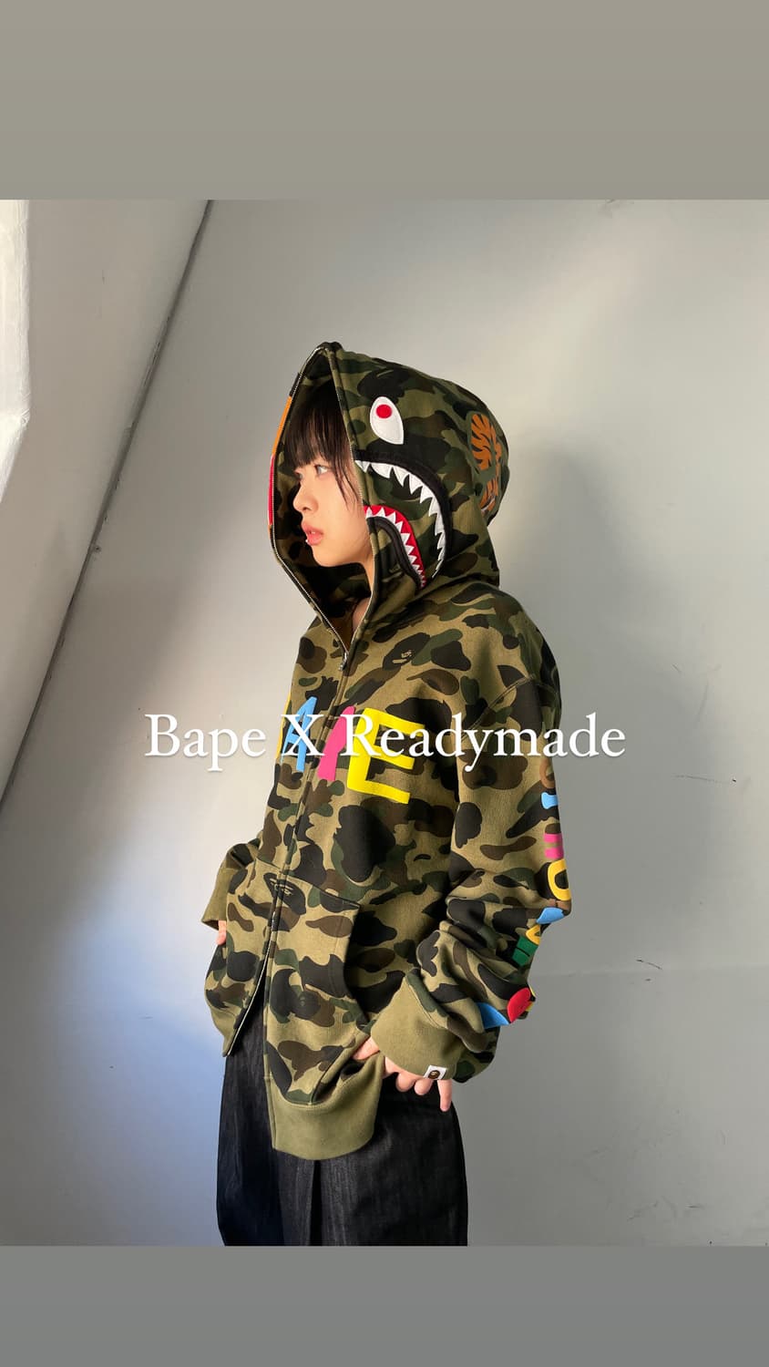 ジャケット・アウター Bape tiger board jacket BAPE READYMADE Tiger Shark Down Jacket ベイプ レディメイド (A