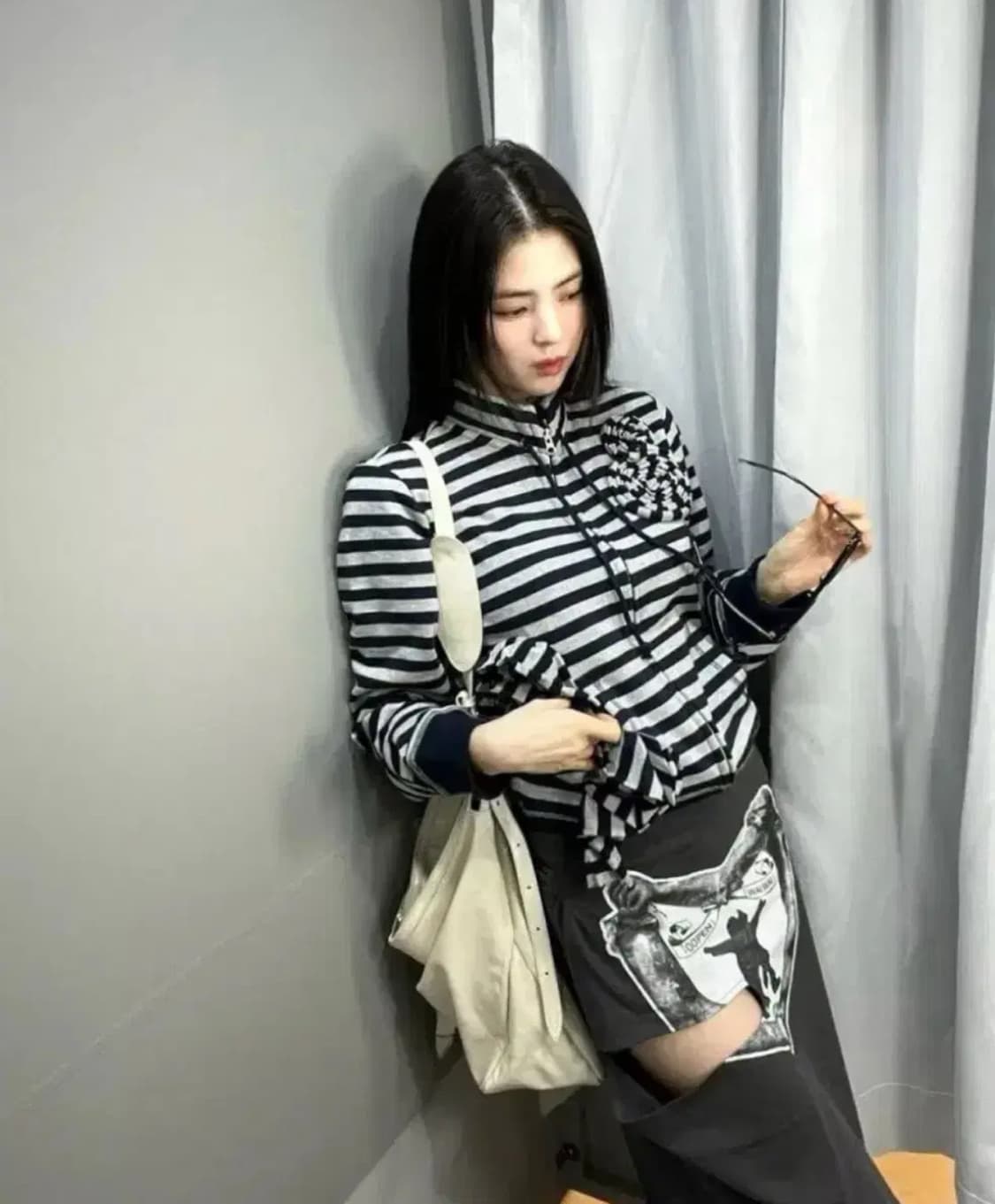 [OpenYy] YY HUG&HEART CUTOUT SKIRT /追跡付 OPEN YY】YY HUG&HEART CUTOUT SKIRT - grey - | loop