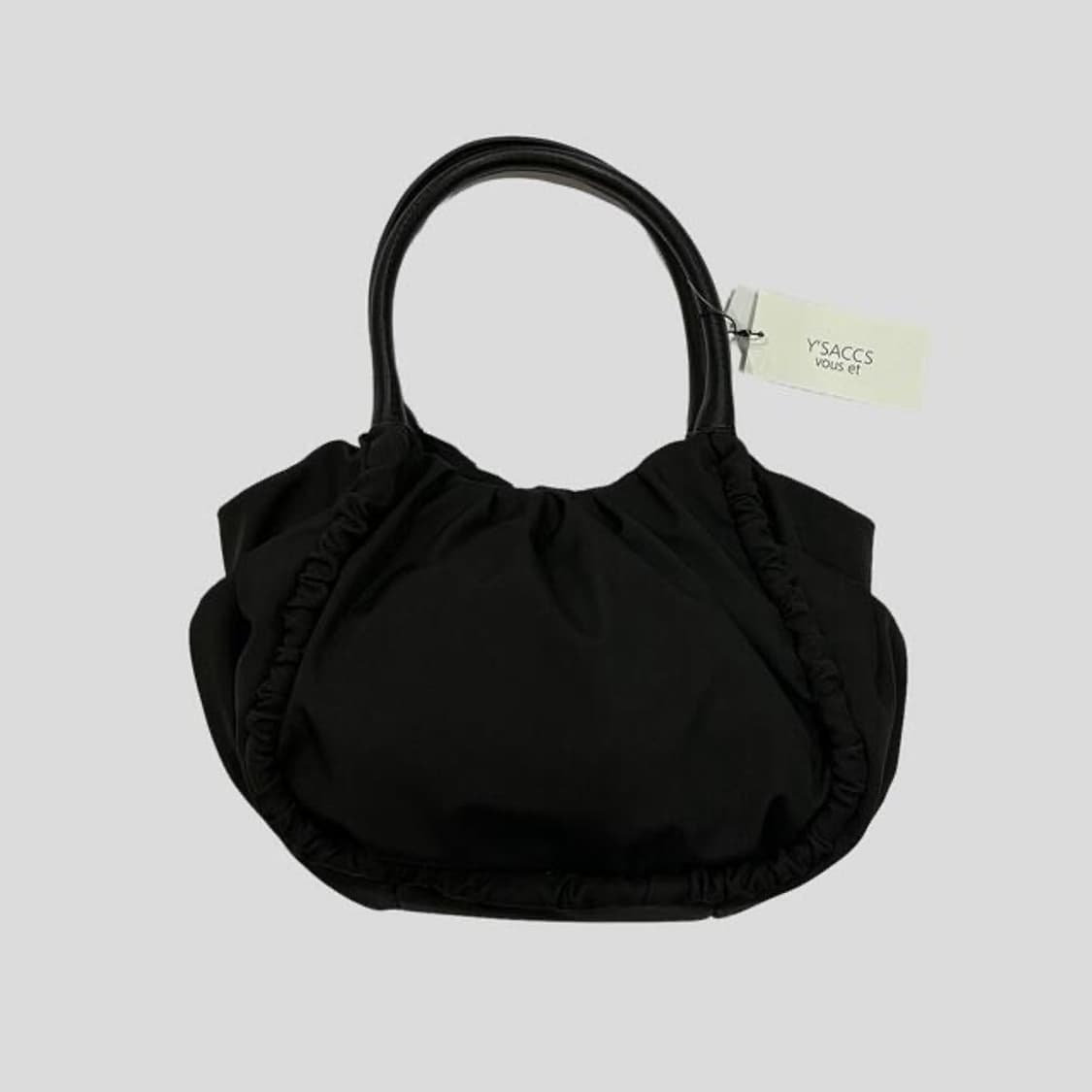 Sac Yohji Yamamoto Y'SACCS Noir Vintage - Design Années 2000, Matière Nylon, Taille Moyenne, Occasion Très Bon état
