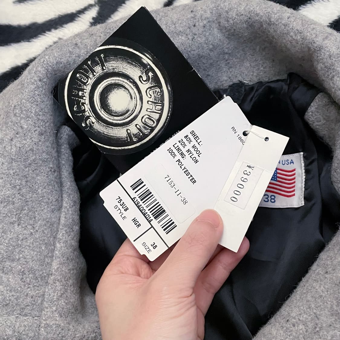 US Schott 740N Wool Pea Coat | 후루츠패밀리
