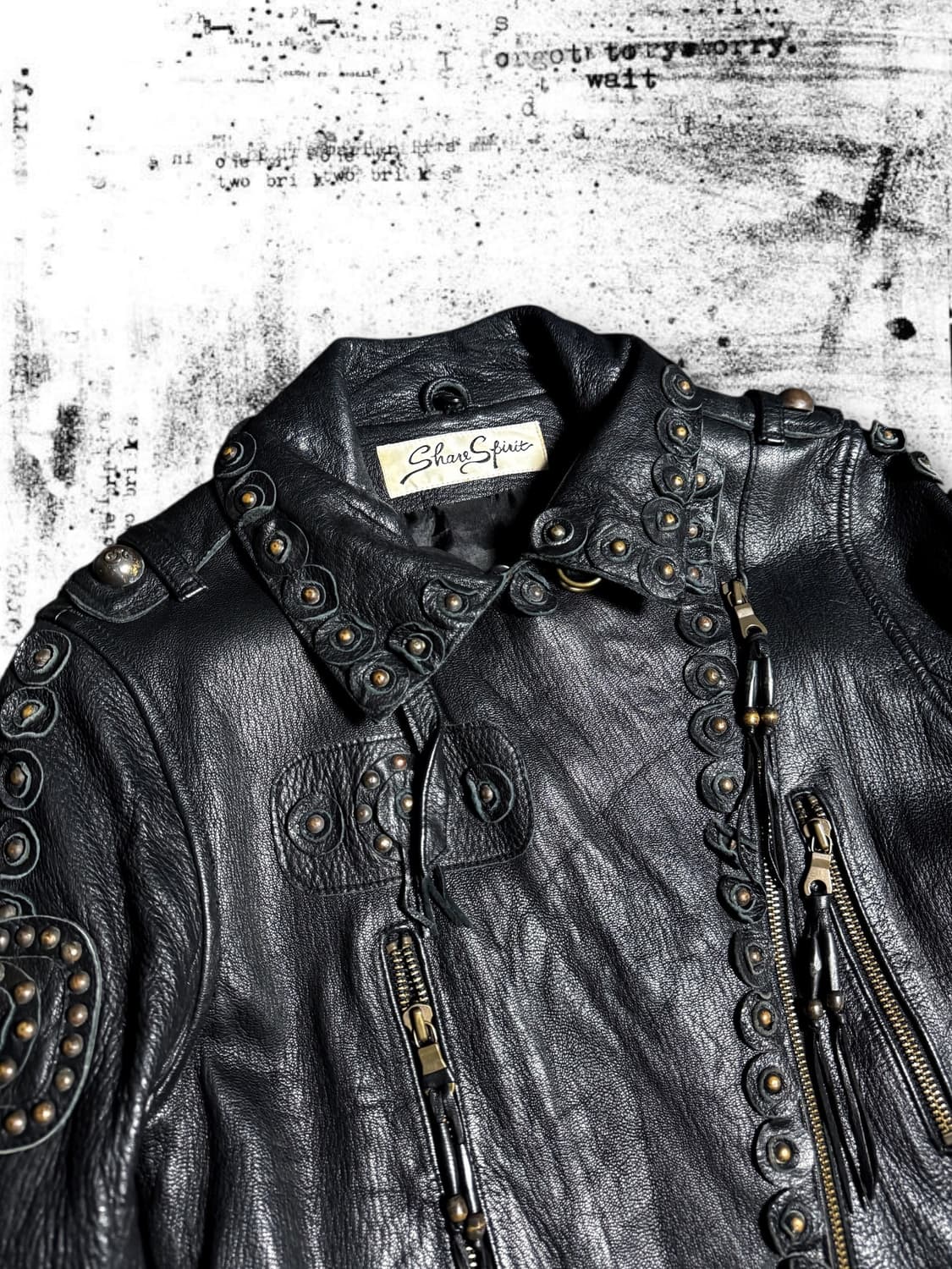 Share Spirit - Goat leather rider jacket | 후루츠패밀리 Share Spirit - Goat leather rider jacket | 후루츠패밀리