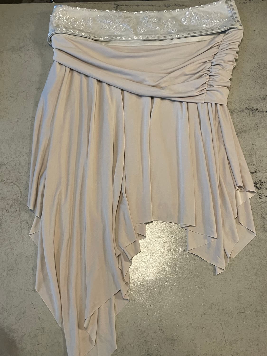 【SCULPTOR】Beaded Jersey Skirt Raw Beaded Jersey Skirt Raw – Sculptor