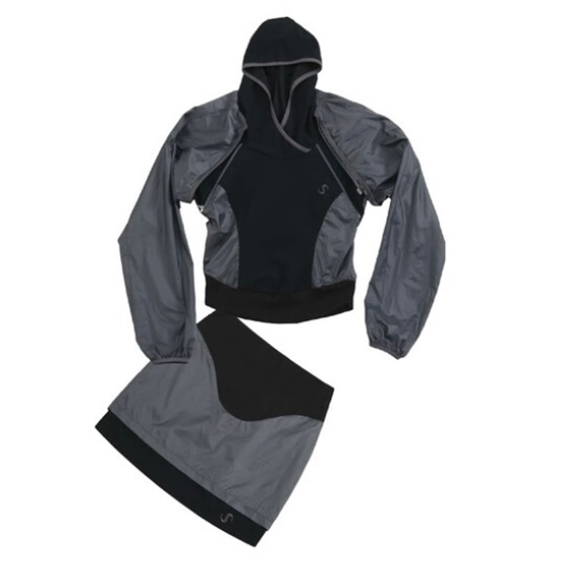 OJOS 2-way Hoodie Bolero Black | 후루츠패밀리