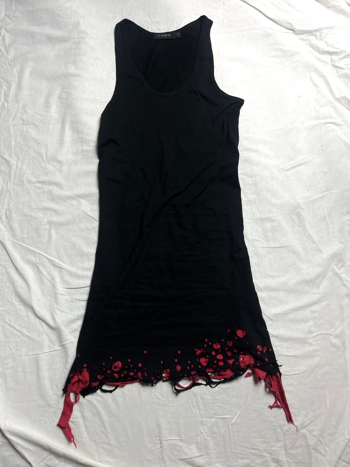 Civarize 00s distressed grunge tank top | 후루츠패밀리