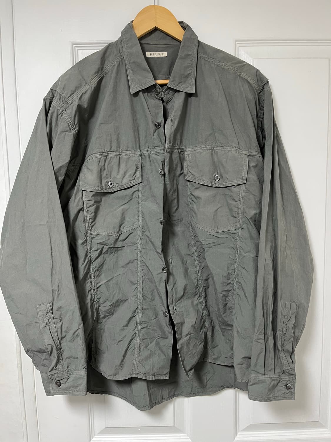 HEUGN / Bobby SHIRT057 OLIVE 2 ユーゲン HEUGN / Bobby SHIRT057 OLIVE 2 ユーゲン