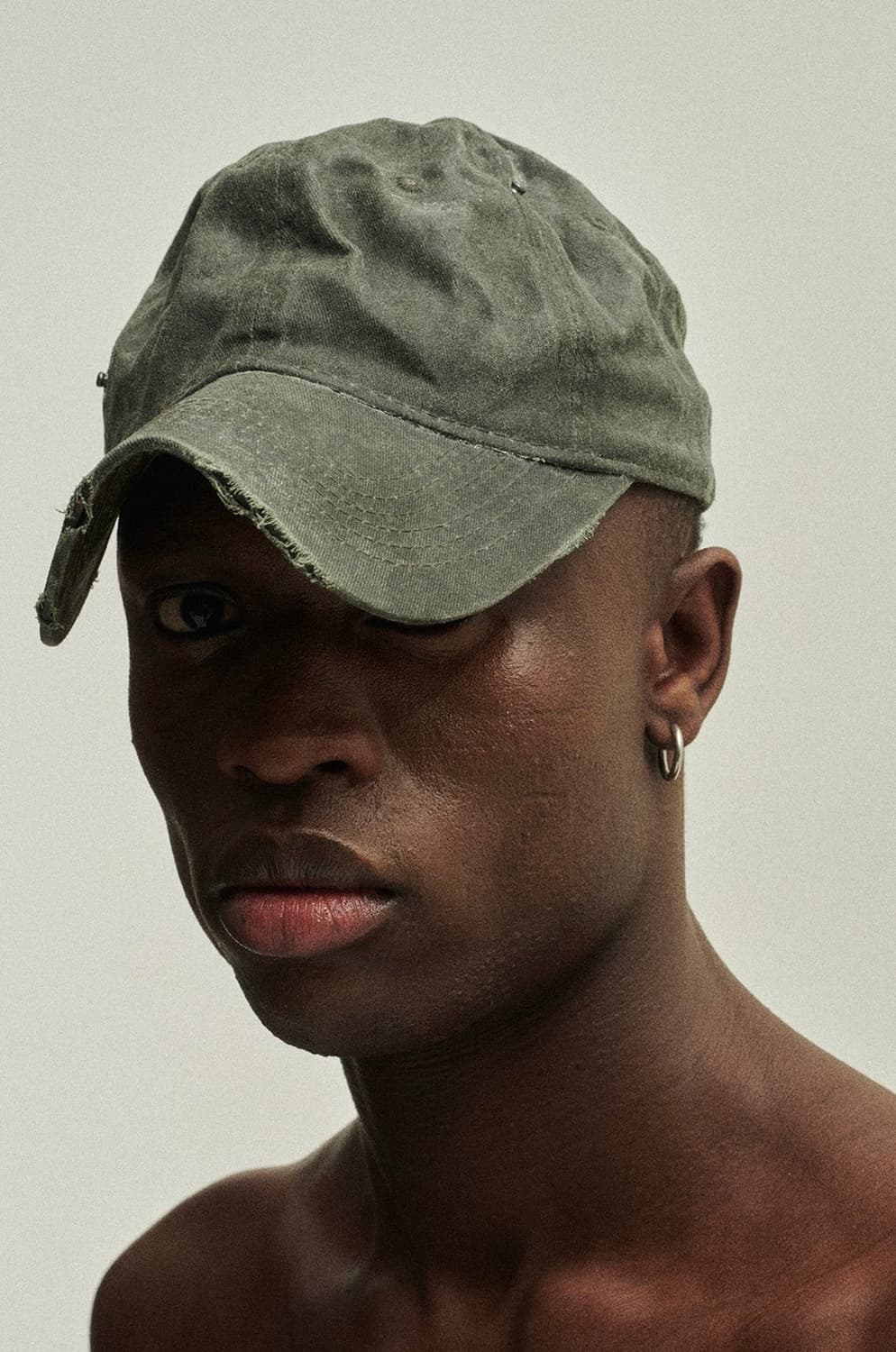 帽子 P.L.N Oil Skin cap archive OILSKIN STRING CAP – DARK GREY – P.L.N.