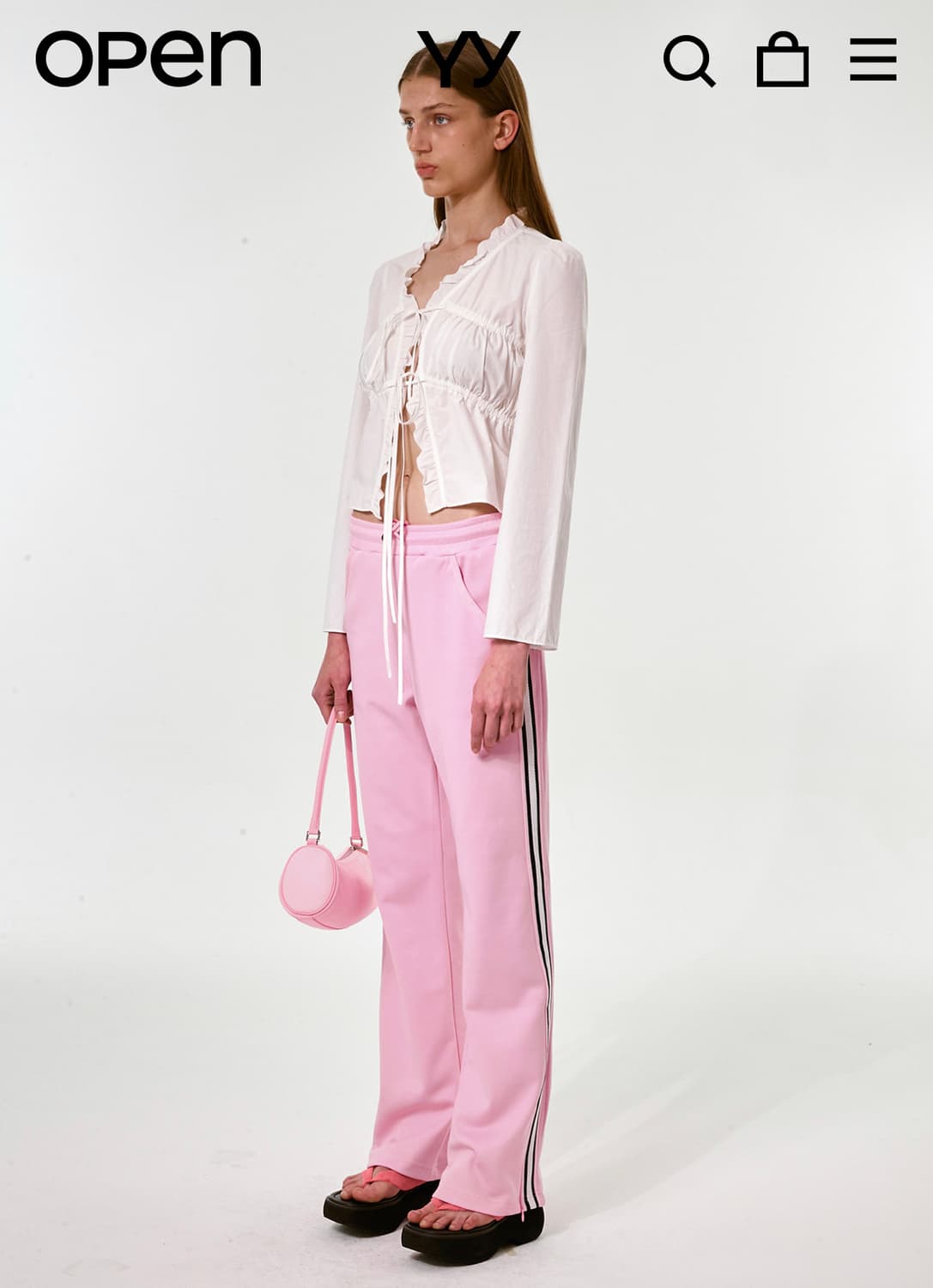 OpenYy Taped Jersey TrackPants | 후루츠패밀리