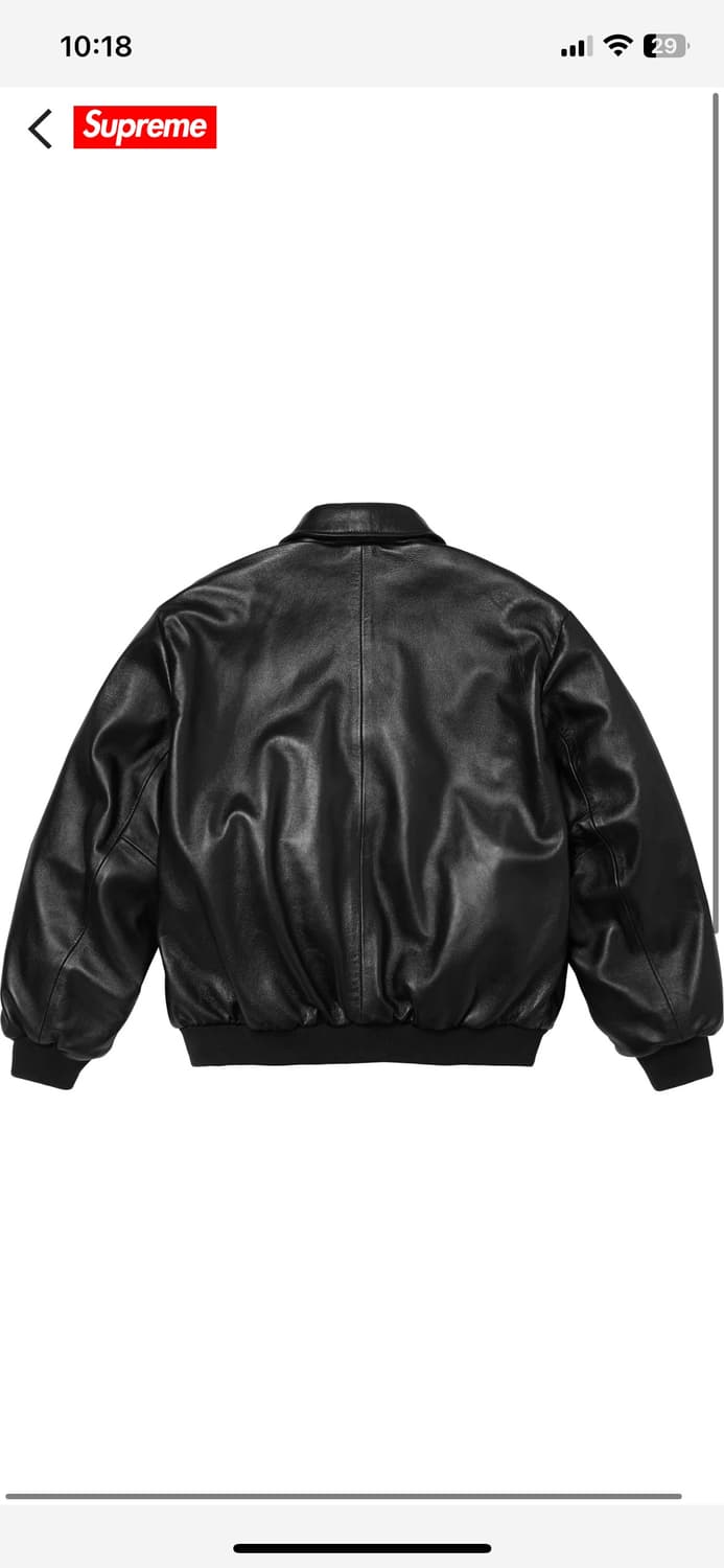 Supreme x Schott Hooded Leather Bomber | 후루츠패밀리