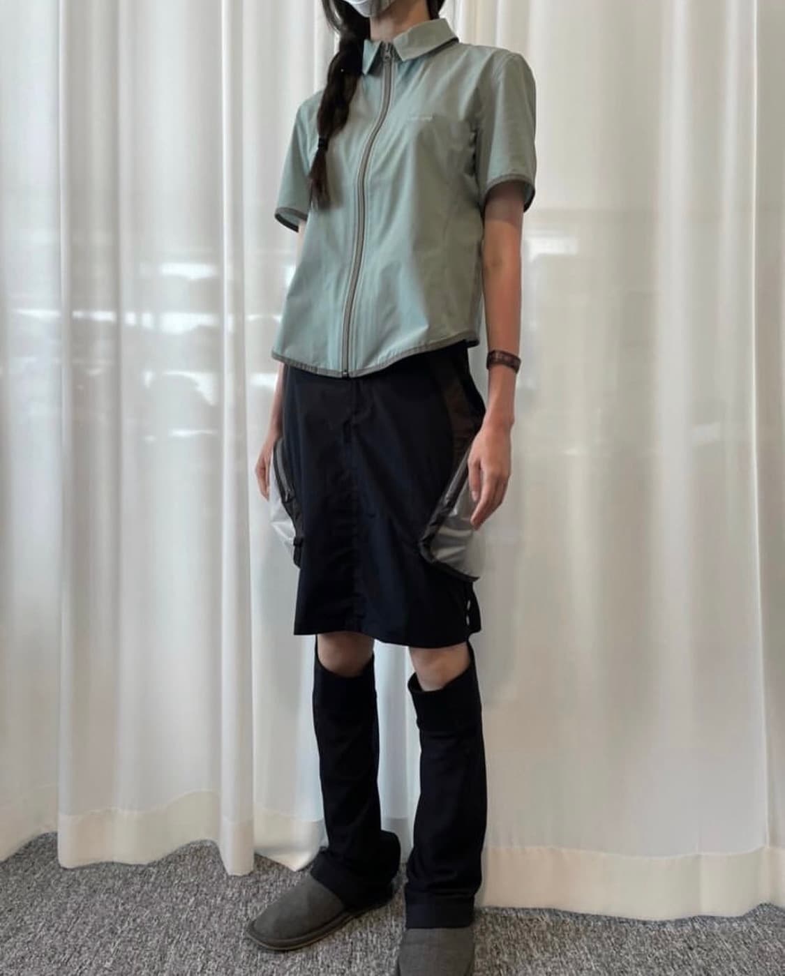Jichoi ss22 cargo skirt pants | 후루츠패밀리