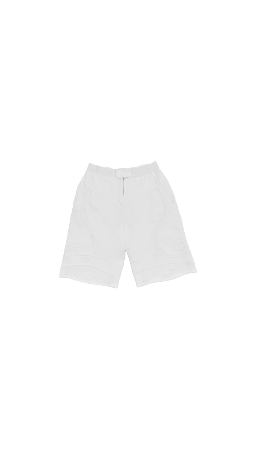 BIKER BANDING SHORT WHITE | 후루츠패밀리