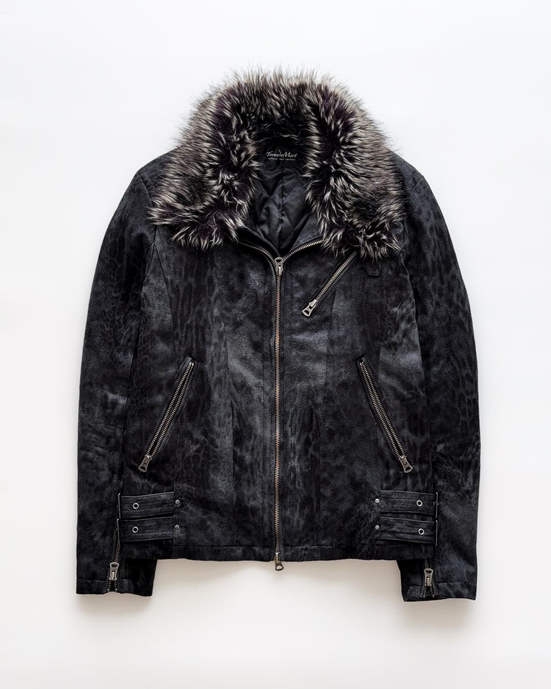 Tornado Mart Black Leopard Fur Jacket | 후루츠패밀리