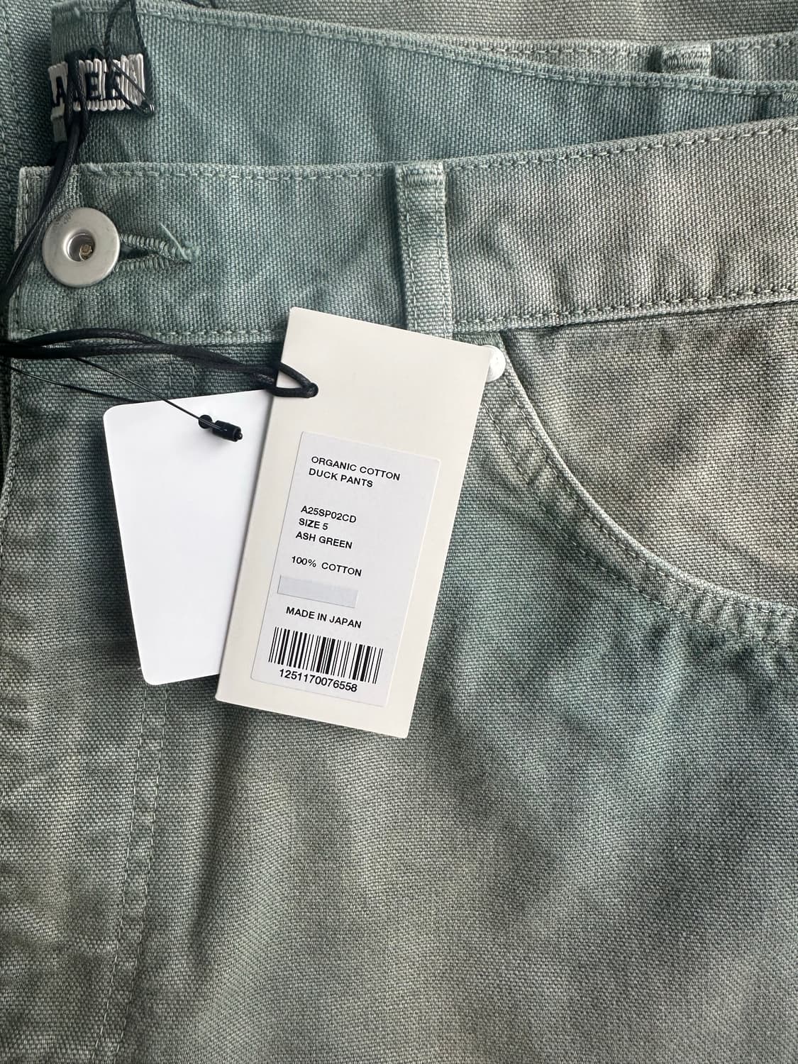 パンツ AURALEE 25ss ORGANIC COTTON DUCK PANTS SPORTIVO [Organic cotton duck pants light beige]