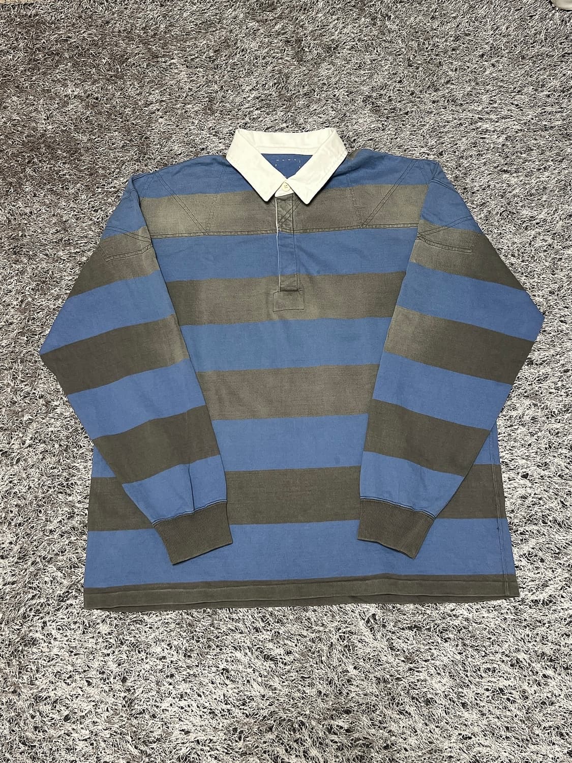 VISVIM) 비즈빔 럭비티 Larkham L/S rugger grey | 후루츠패밀리