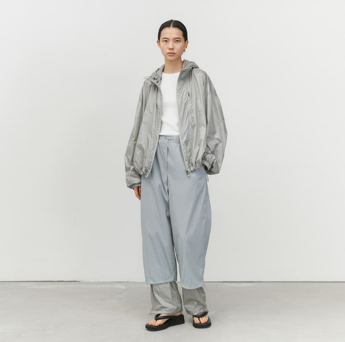 パンツ amomento | DRAWSTRING LAYERED PANTS AMOMENTO】23ss DRAWSTRING LAYERED PANTS (AMOMENTO/パンツ