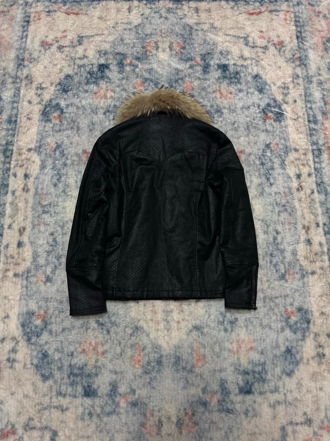 ジャケット・アウター Tornado Mart 00s fur jacket vkei TORNADO MART - 00s tornado mart leather fur jacket レザーの