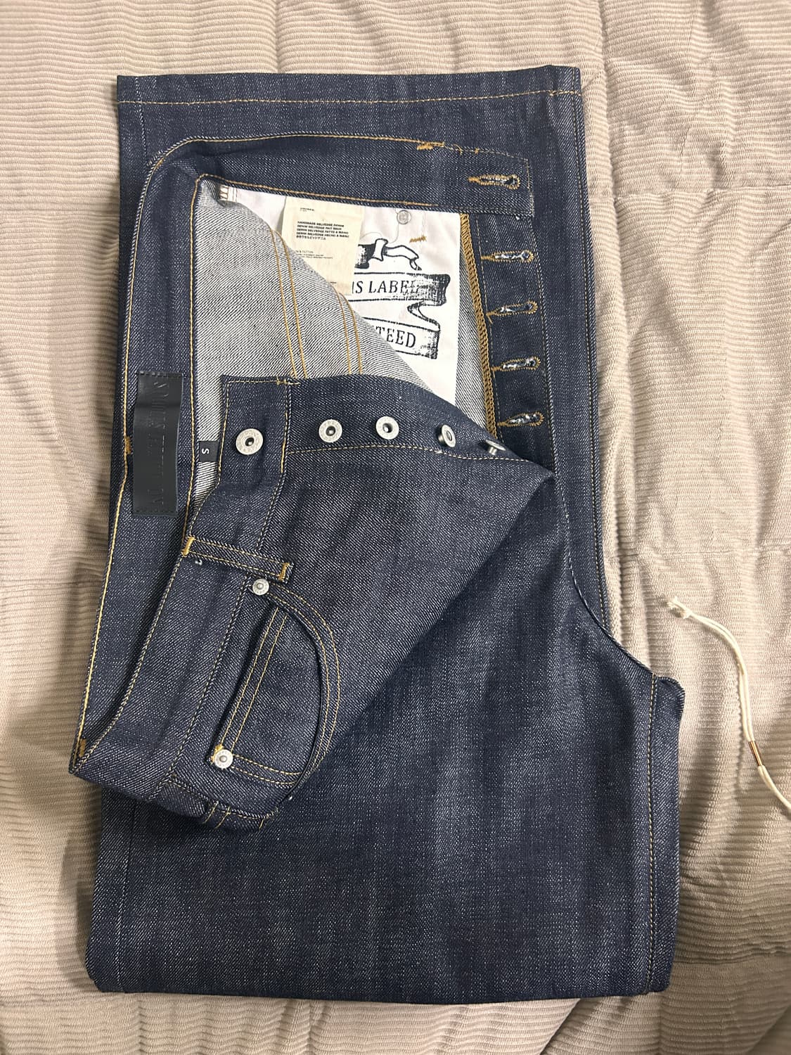 RAW DENIM JAPANESE LOOSE FIT BLUE NO/FAITH STUDIOS】RAW DENIM