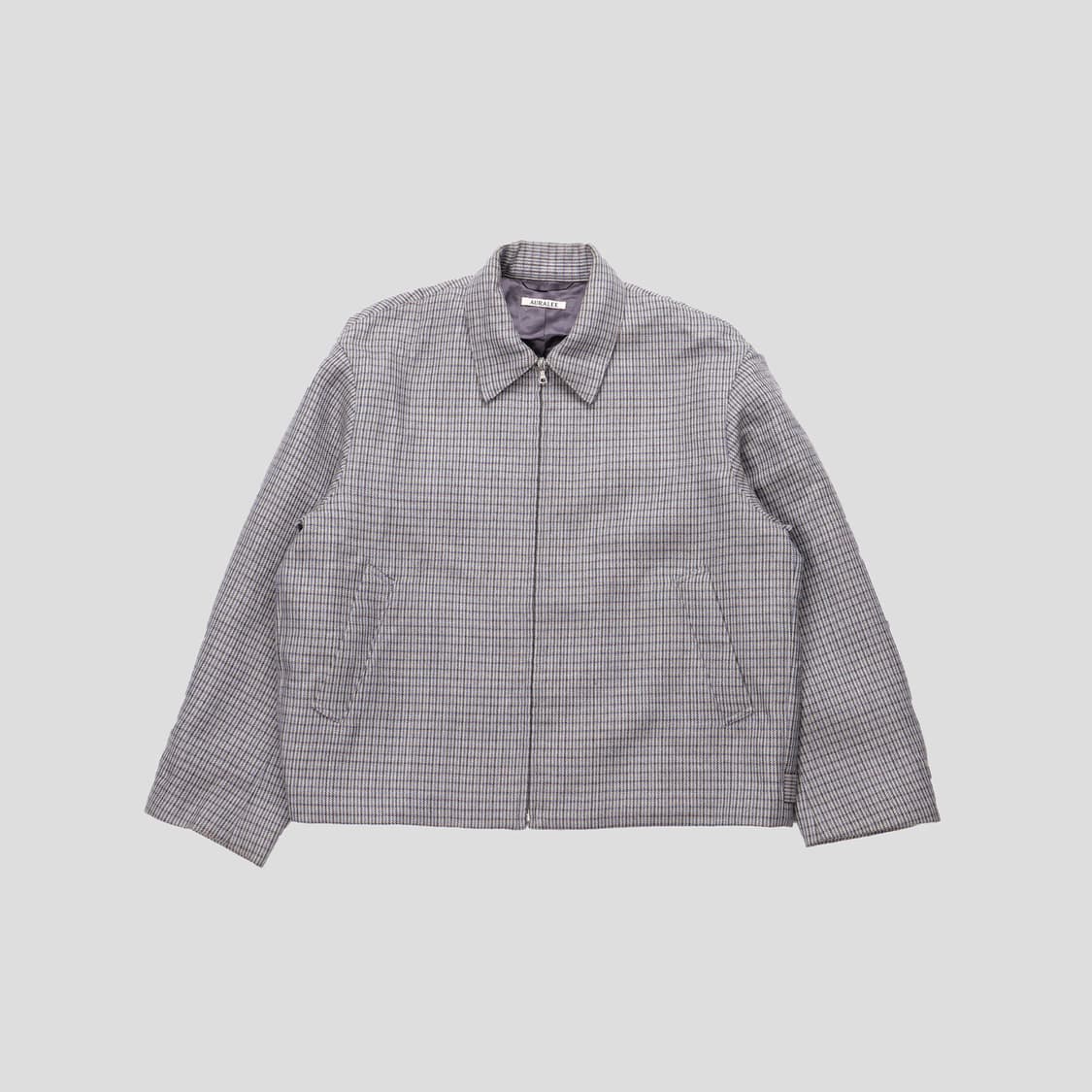 オーラリーDOUBLE FACE CHECK ZIPBLOUSON AURALEE DOUBLE FACE CHECK ZIP BLOUSON (Mens) |