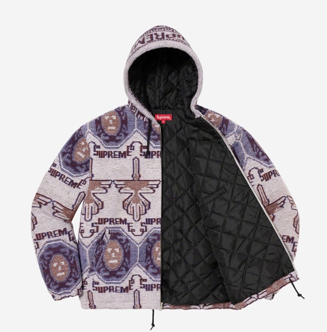 L) Supreme woven hooded jacket | 후루츠패밀리
