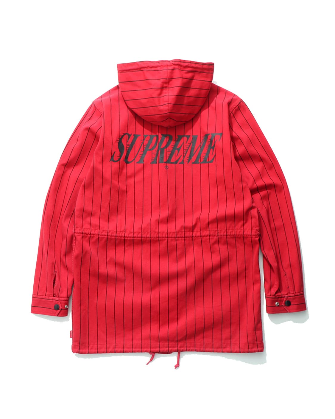 シリウスsupreme Pinstripe Twill Parka Supreme Pinstripe Twill Logo Parka | eBay