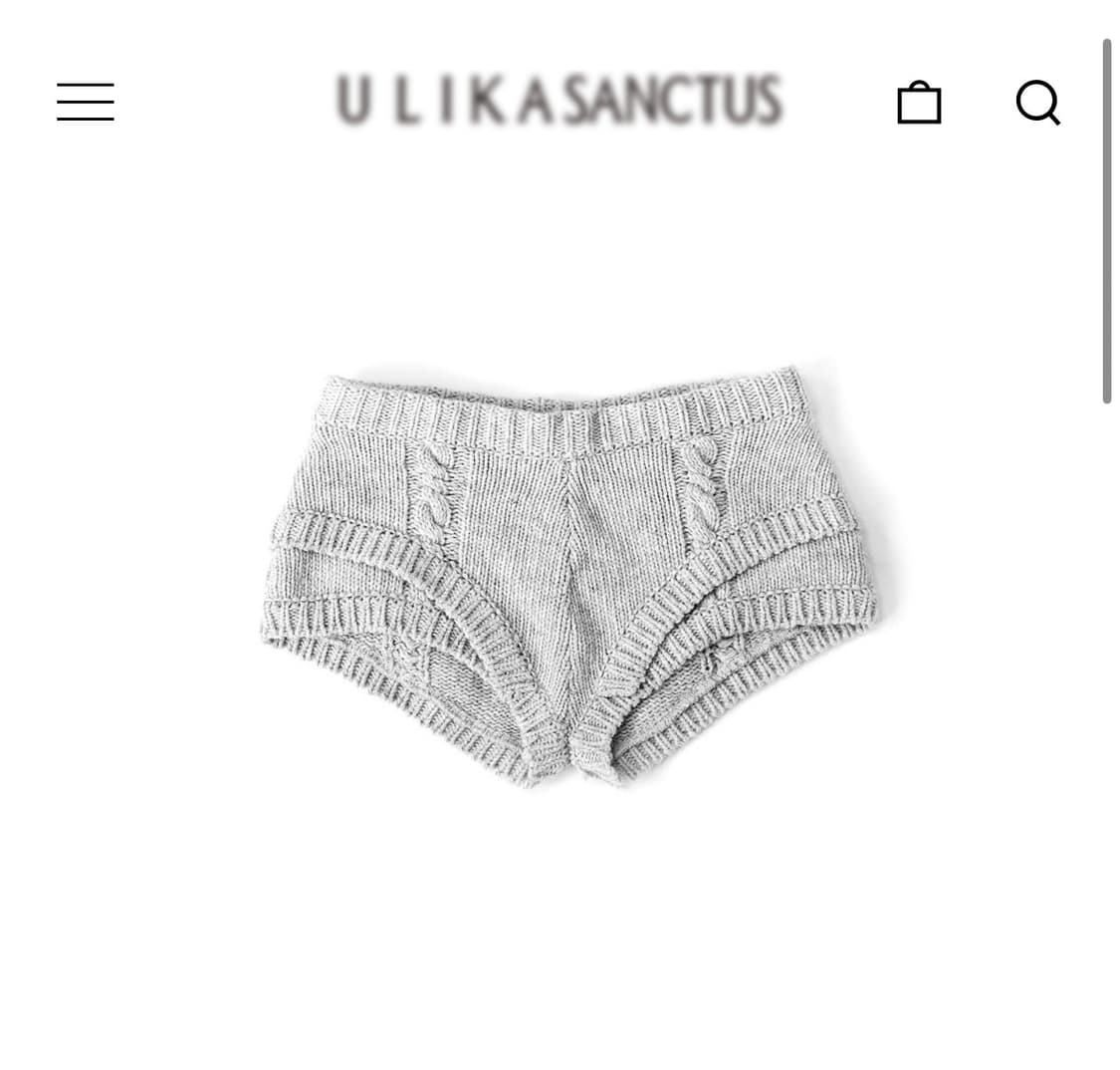 パンツ ulikasanctus Rope knit shorts ulika.sanctus | 3rd restock Rope knit shorts (charcoal) 15