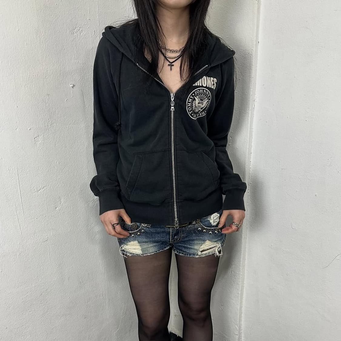 HYSTERIC GLAMOUR × RAMONES ジップパーカー フルジップ Vintage Hysteric Glamour X Ramones Rock Band Hoodies - Etsy