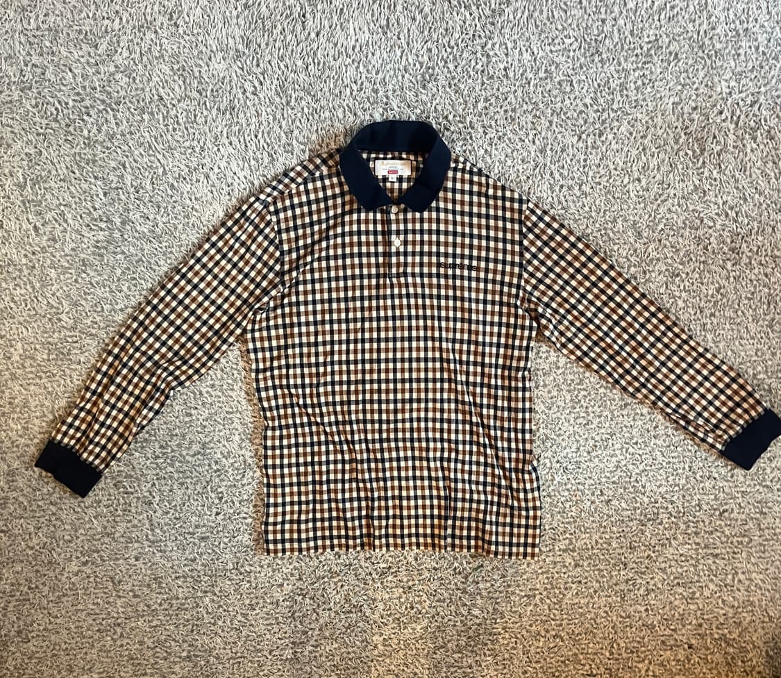 Supreme Aquascutum Club Check Polo | 후루츠패밀리