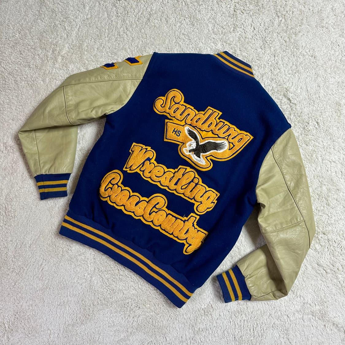 Veste Letterman 1995 – Taille S – Style Cheerleader Américain Vintage