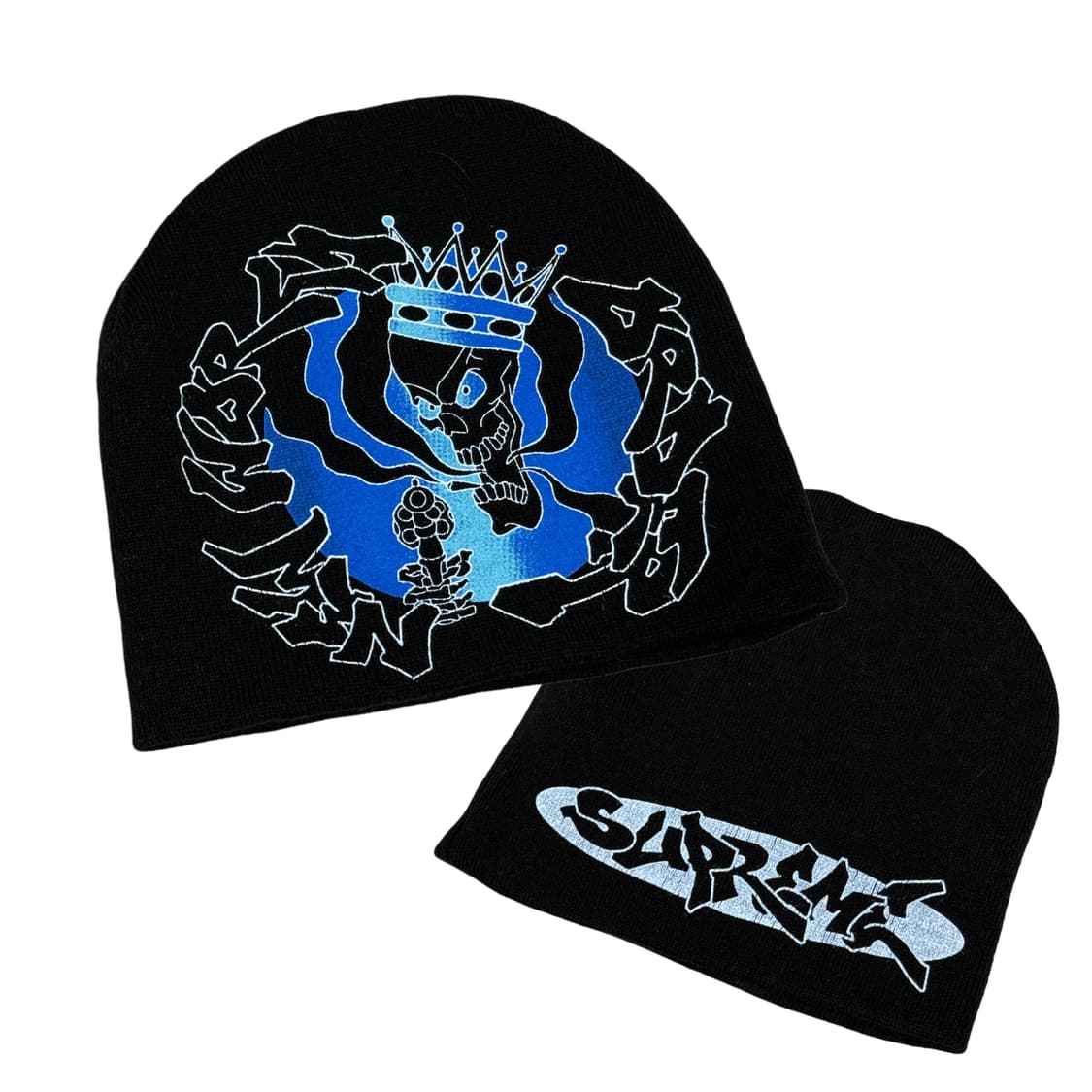 Supreme New World Order Beanie ブラック スカル Supreme New World Order Beanie ブラック